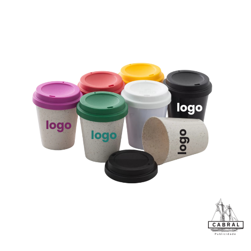 Copo Café Personalizado - Silk 1 Cor - Brinde Sustentável