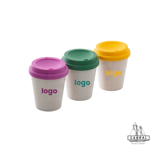 Copo Café Personalizado - Silk 1 Cor - Brinde Sustentável