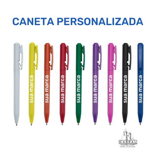 Caneta FILL Personalizada - Brinde Corporativo Colorido